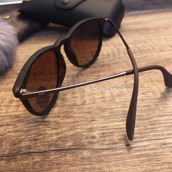 Ray-ban Erika Tortoise Matte Polarized NEW - Picture 6 of 8